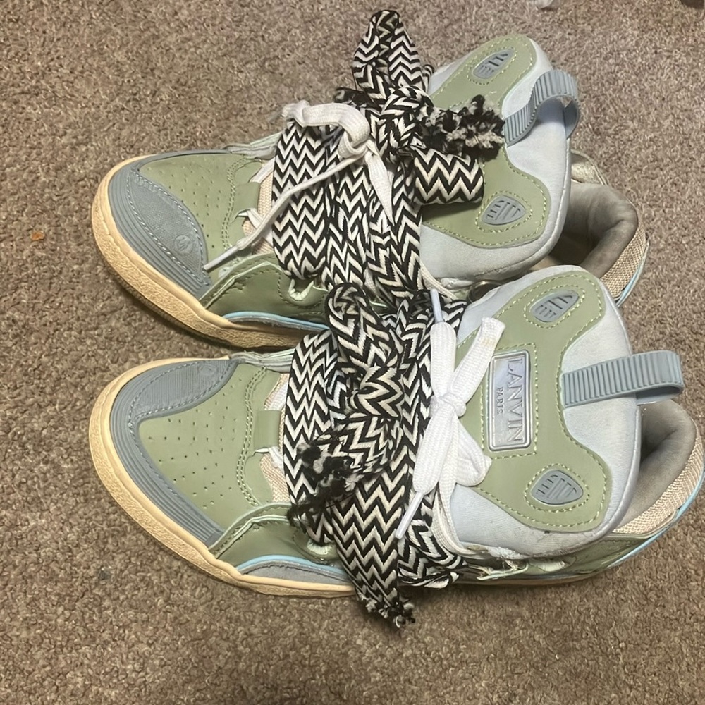 Lanvin Green and Blue Women's Sneakers